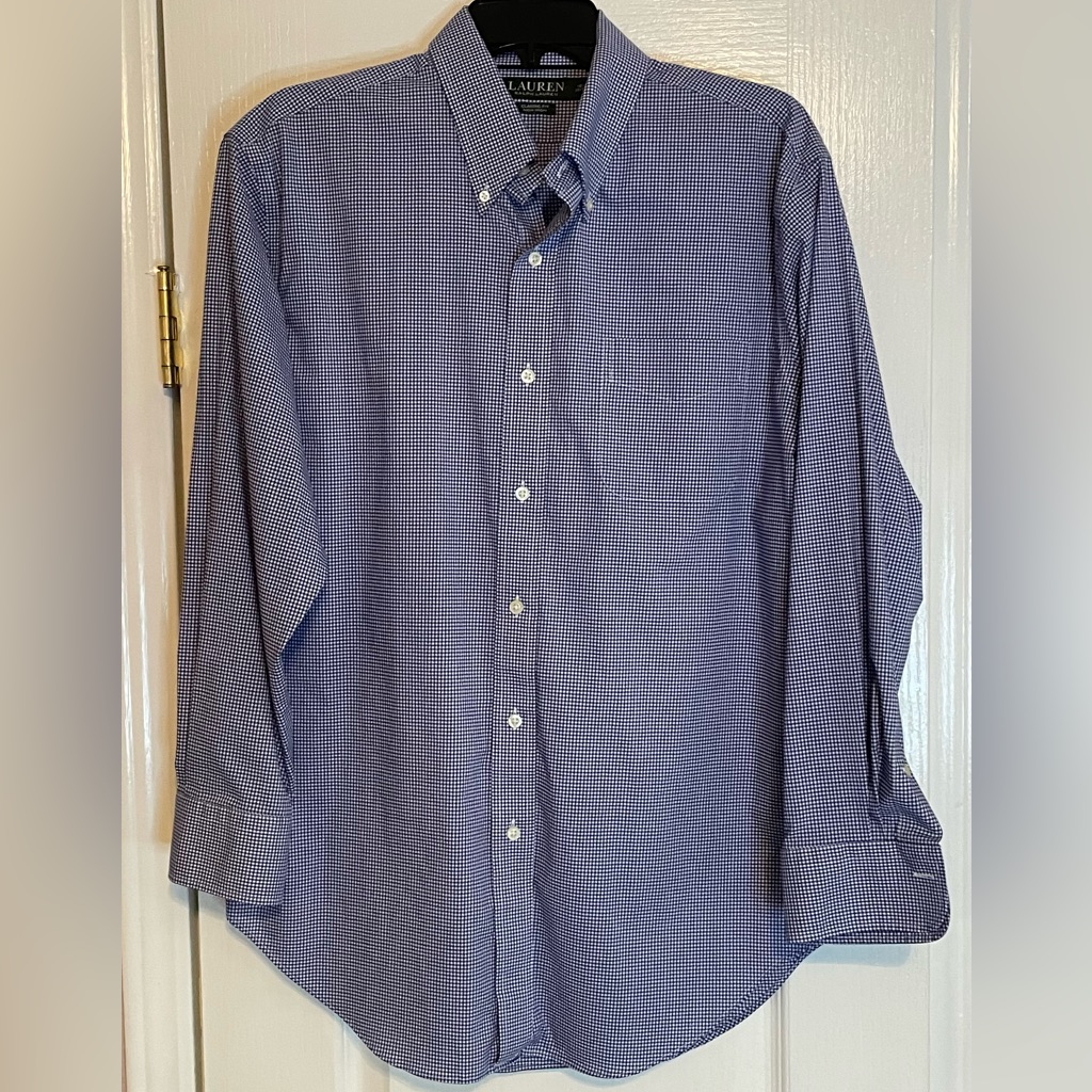 Lauren Ralph Lauren Nwot Men’s Ling Sleeve Dress Shirt. Classic Fit No Iron